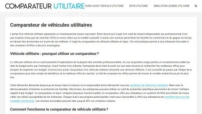Comparateur-utilitaire.fr