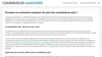 Comparateur-Mandataire